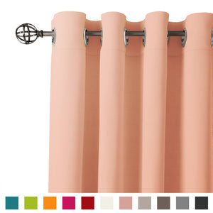 Encasa Homes 1 pc Cotton Curtain - Plain Colour Medium weight (4.5 x 7 ft, Powder Pink)